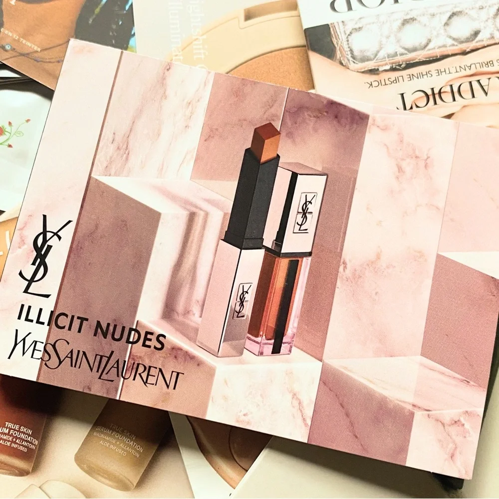 YSL Illicit Nudes Lip Set Sun Glow Matte & Water Stain glow